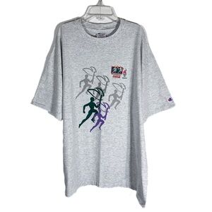 Vintage 1996 Atlanta Olympic Games Champion T-Shirt Mens XXL Gray Single Stitch